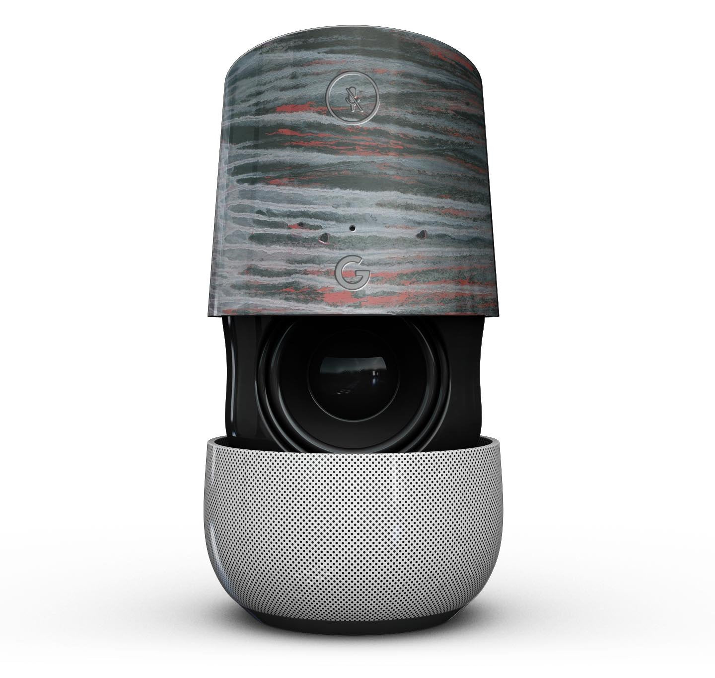 Abstract Wet Paint Smoke Red - Full-Body Skin Kit for the Google Home - Flair