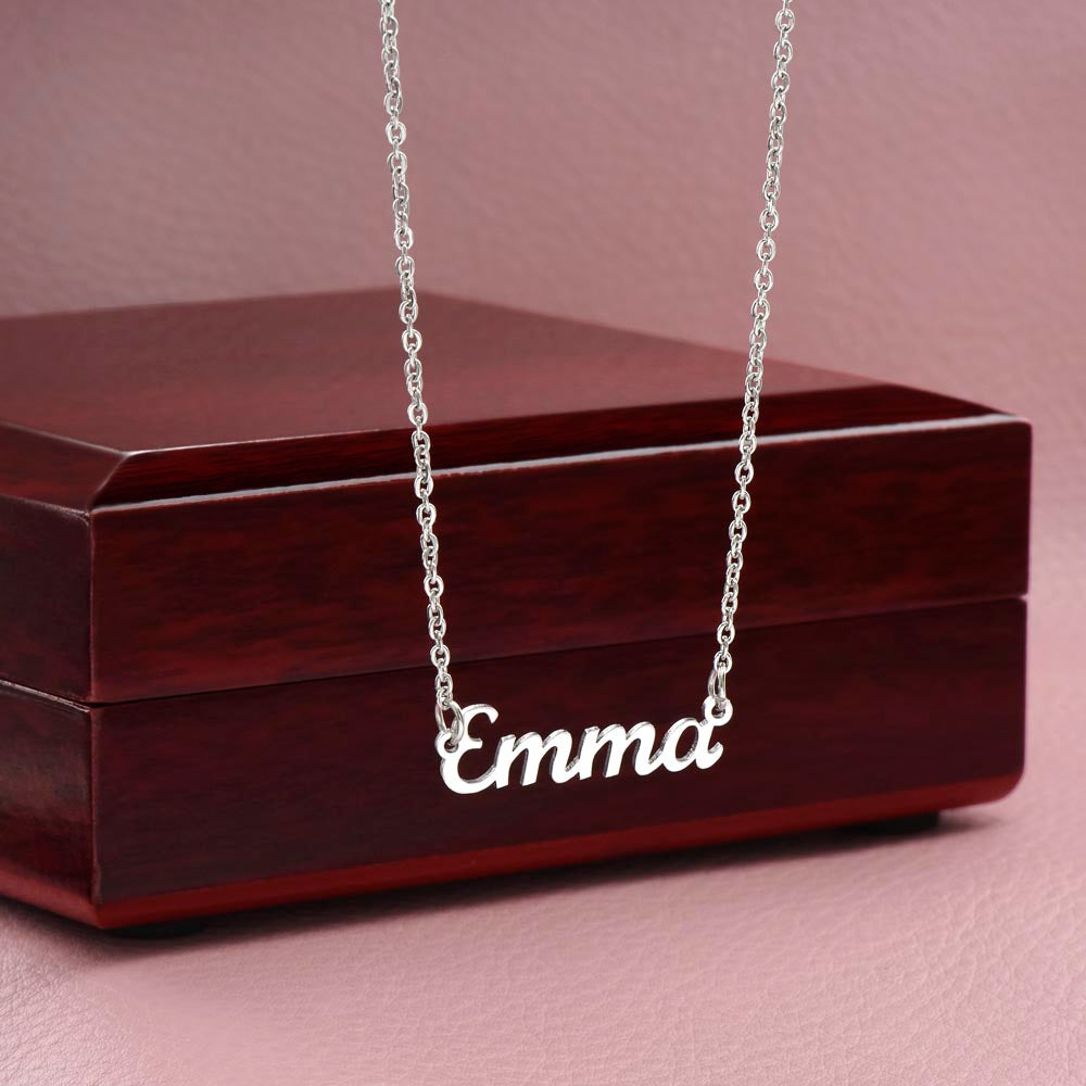 To My Sister - If You Are Alone... - Personalized Name Necklace