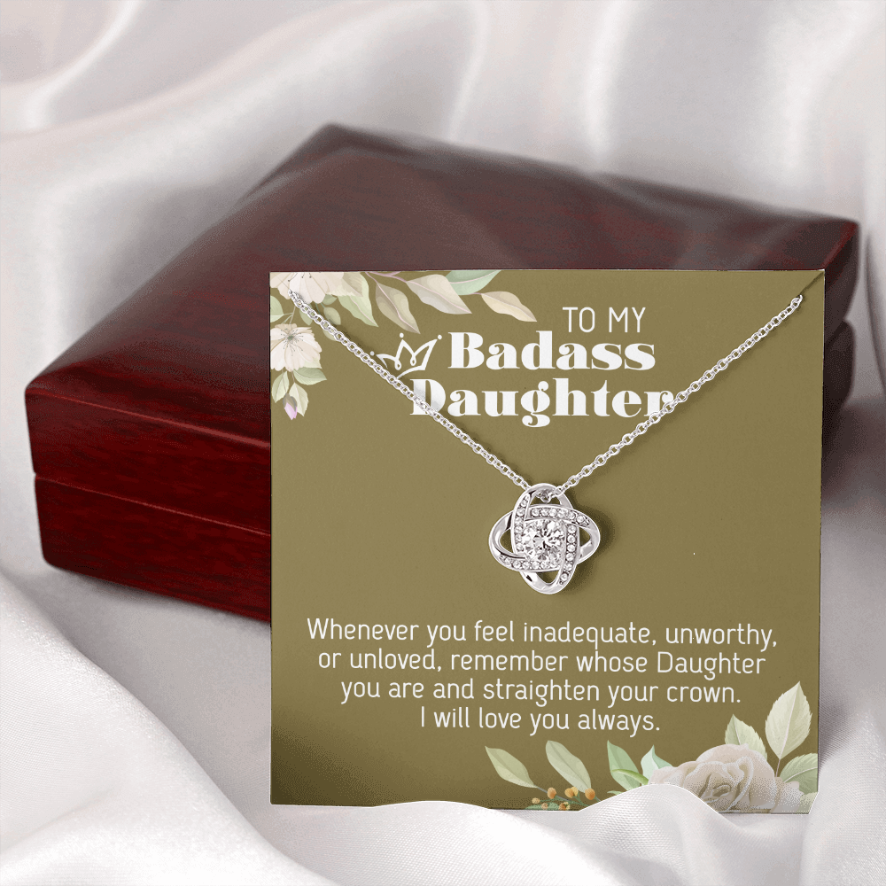 To My Badass Daughter - Love Knot Necklace - Flair