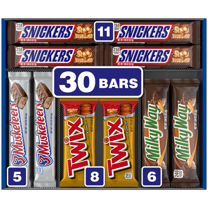 open box showing all 30 bars