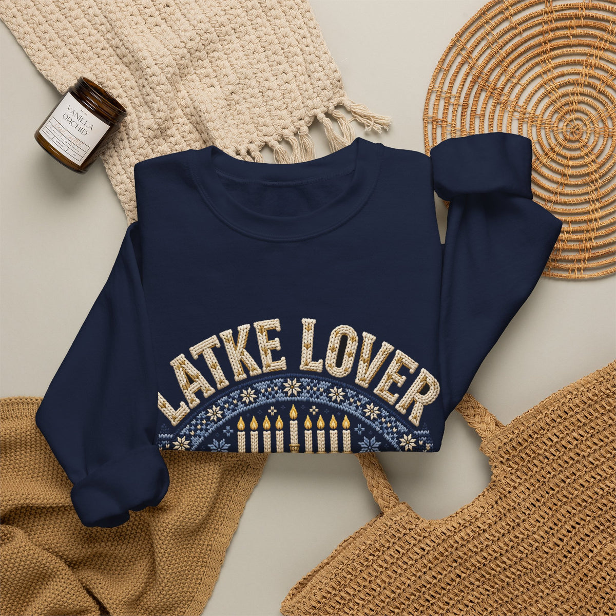 Latke Lover Hanukkah Sweatshirt – Funny Jewish Holiday Crewneck