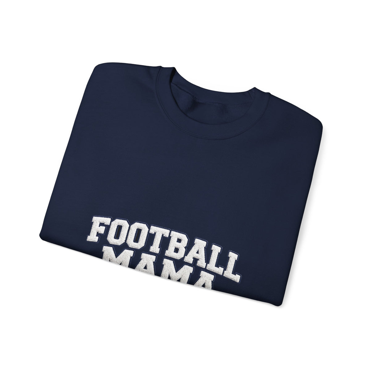 Football Mama Sweatshirt – Game Day Puff Letter Crewneck for Sports Moms