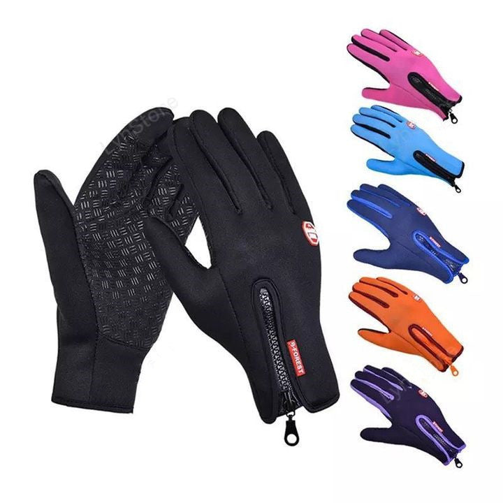 Winter Touch Screen Motorcycle Gloves Waterproof Warm Fleece Riding Gloves Perfect Holiday Gift for Men & Women