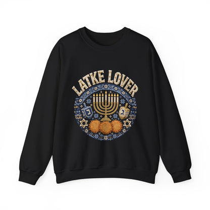 Latke Lover Hanukkah Sweatshirt – Funny Jewish Holiday Crewneck