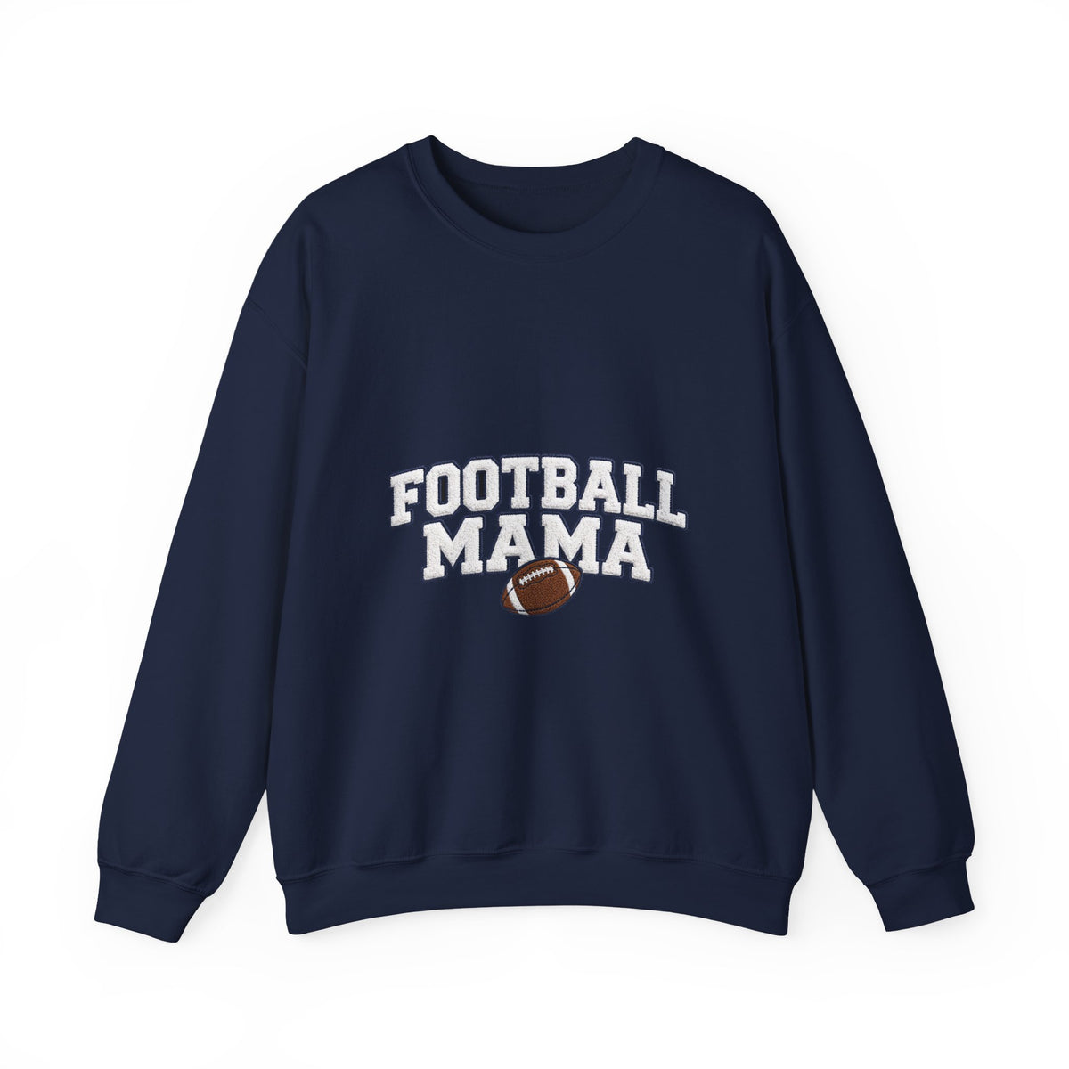 Football Mama Sweatshirt – Game Day Puff Letter Crewneck for Sports Moms