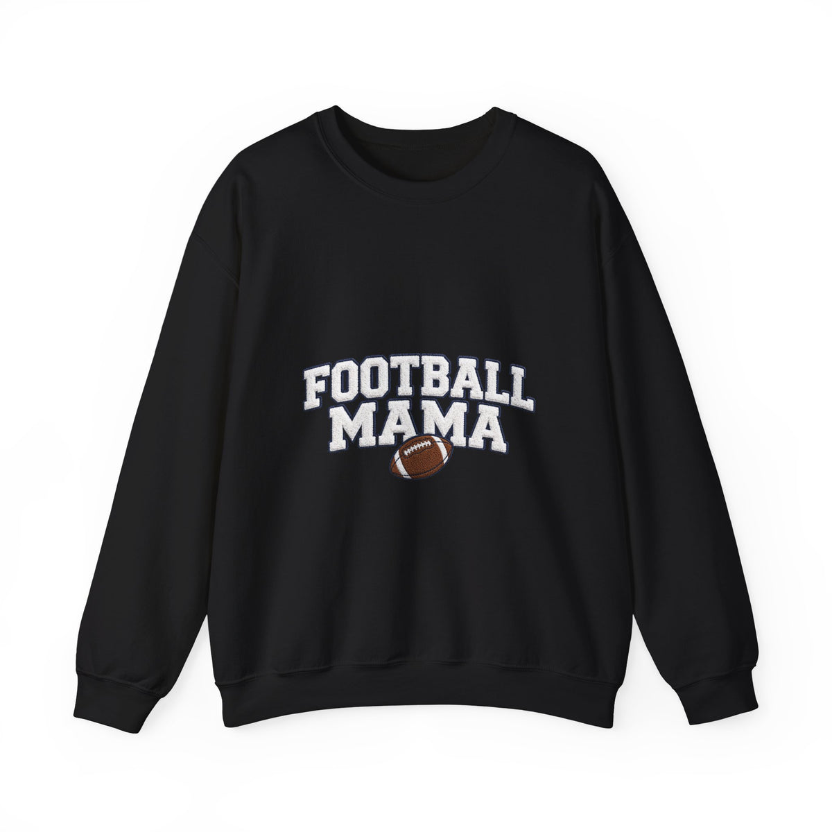 Football Mama Sweatshirt – Game Day Puff Letter Crewneck for Sports Moms