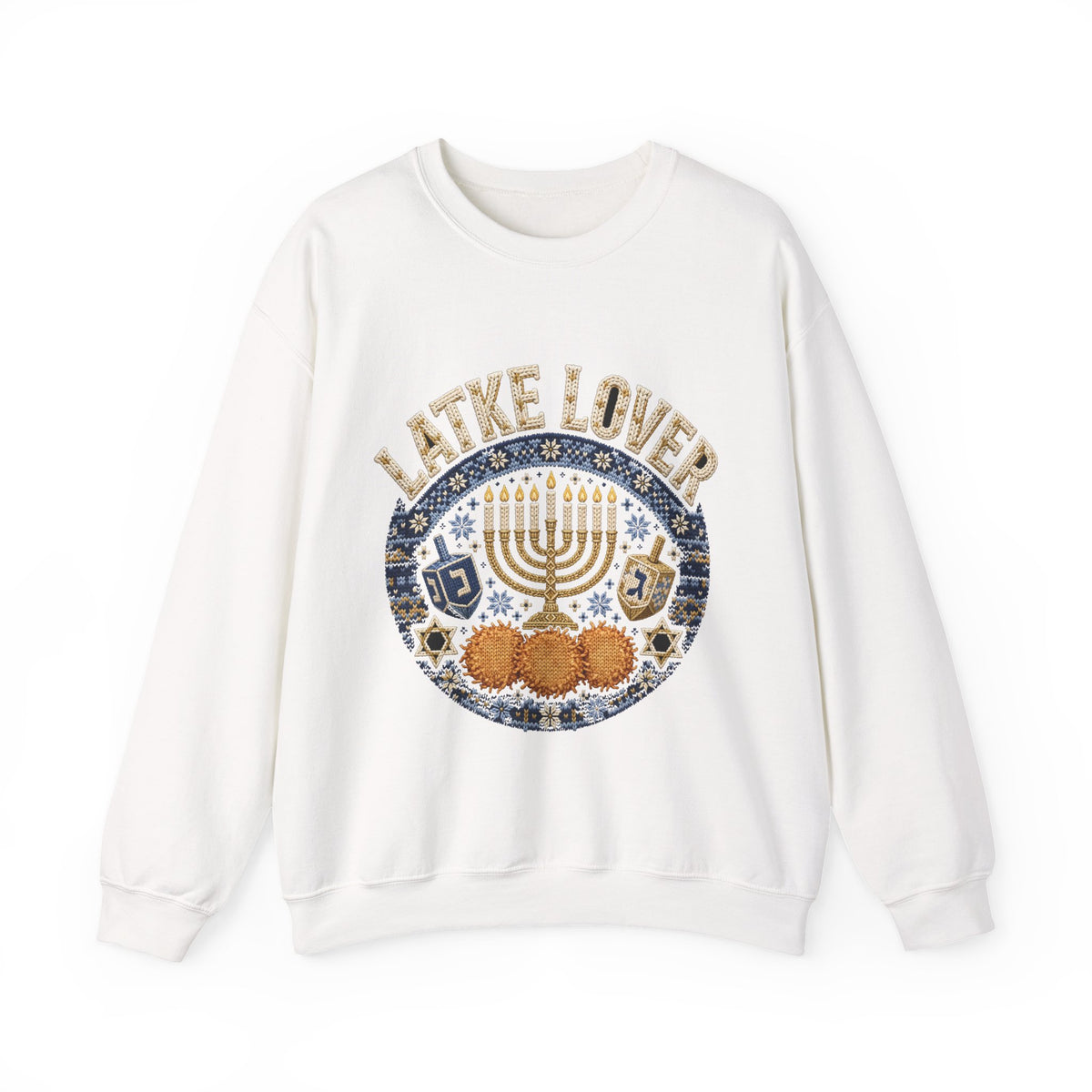 Latke Lover Hanukkah Sweatshirt – Funny Jewish Holiday Crewneck
