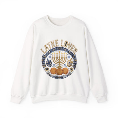 Latke Lover Hanukkah Sweatshirt – Funny Jewish Holiday Crewneck