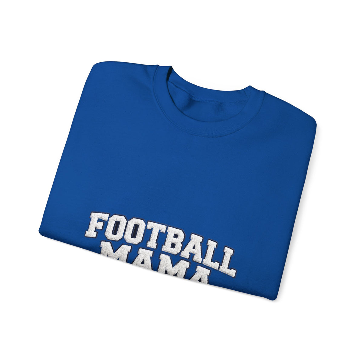 Football Mama Sweatshirt – Game Day Puff Letter Crewneck for Sports Moms