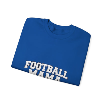 Football Mama Sweatshirt – Game Day Puff Letter Crewneck for Sports Moms