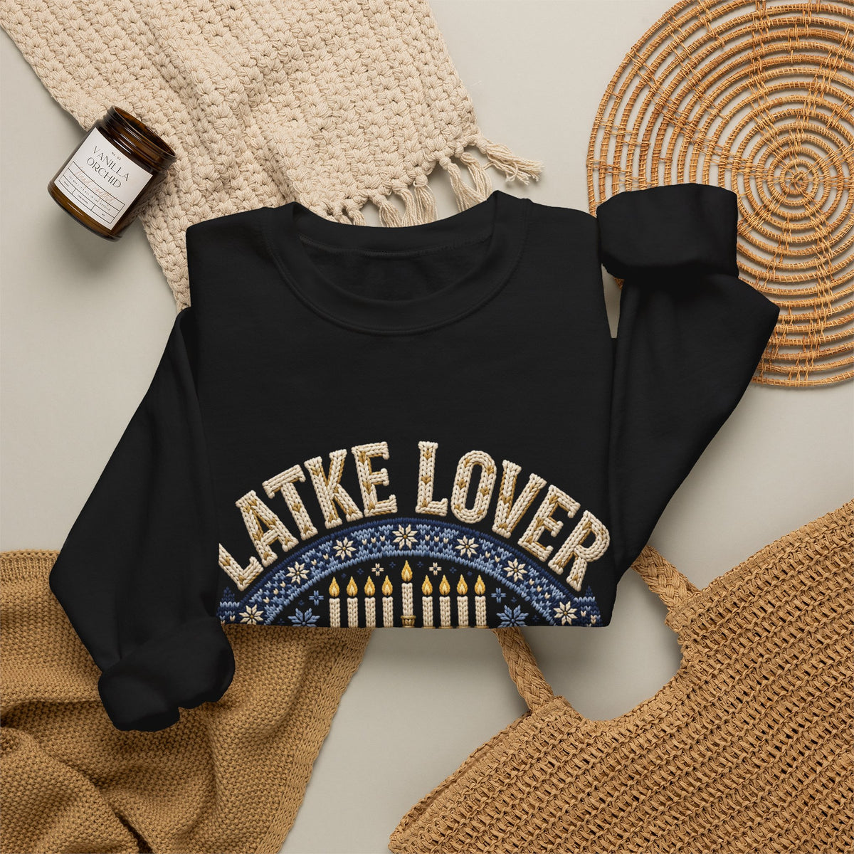 Latke Lover Hanukkah Sweatshirt – Funny Jewish Holiday Crewneck