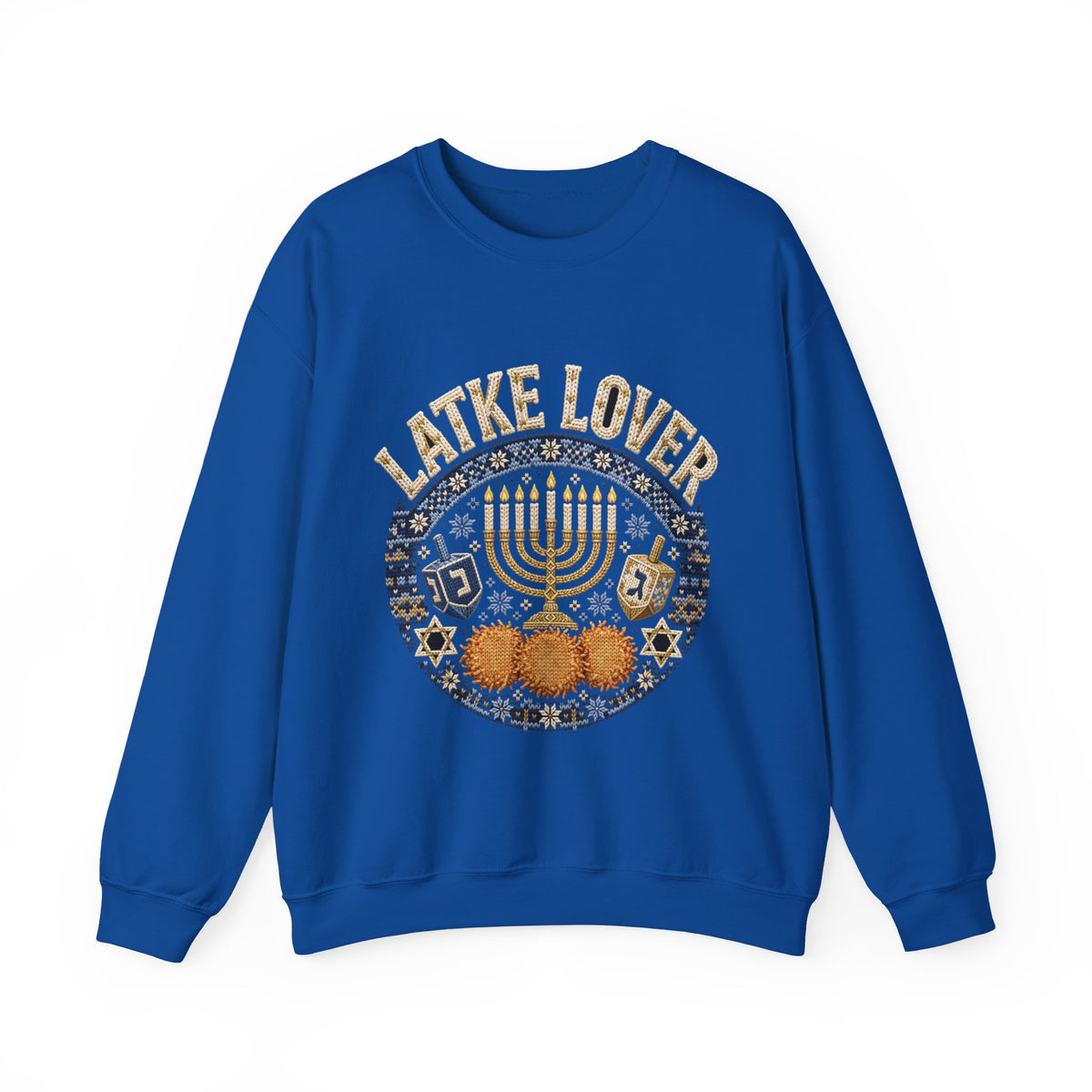 Latke Lover Hanukkah Sweatshirt – Funny Jewish Holiday Crewneck