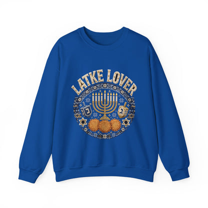 Latke Lover Hanukkah Sweatshirt – Funny Jewish Holiday Crewneck