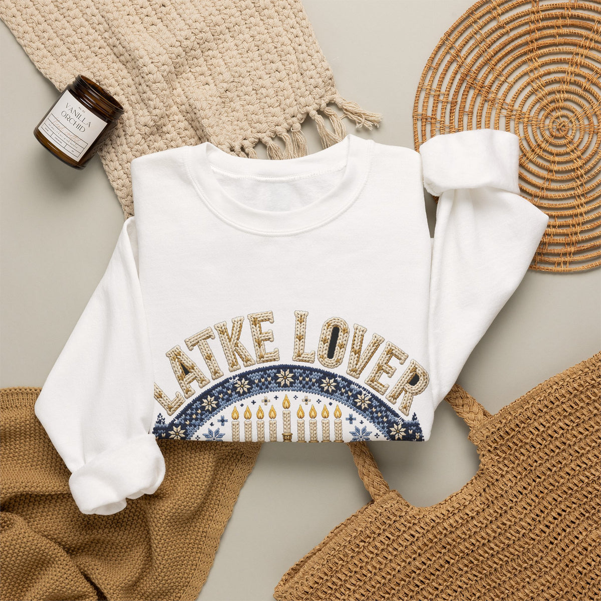 Latke Lover Hanukkah Sweatshirt – Funny Jewish Holiday Crewneck