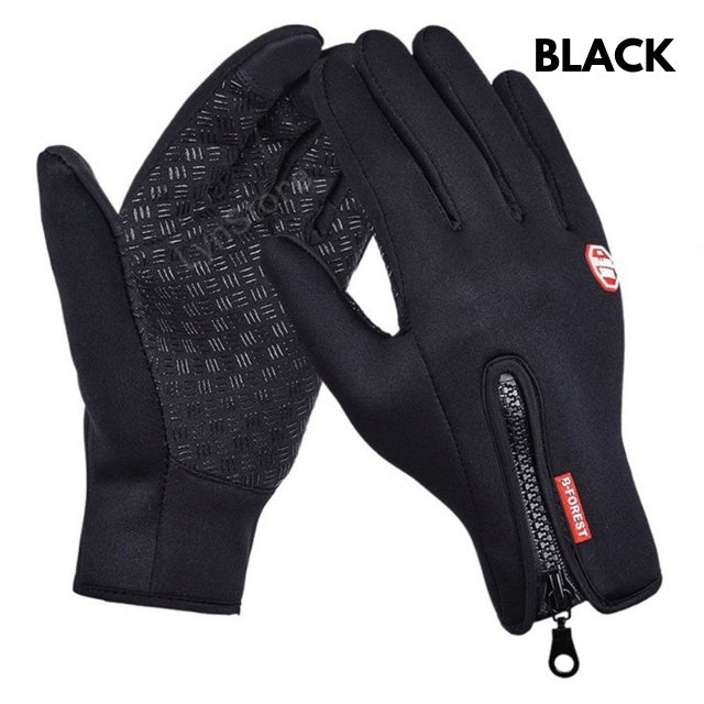 Winter Touch Screen Motorcycle Gloves Waterproof Warm Fleece Riding Gloves Perfect Holiday Gift for Men & Women