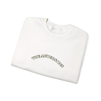 Personalized Family Name Christmas Sweatshirt 2026 – Printed Varsity Crewneck, Custom Family Christmas Gift