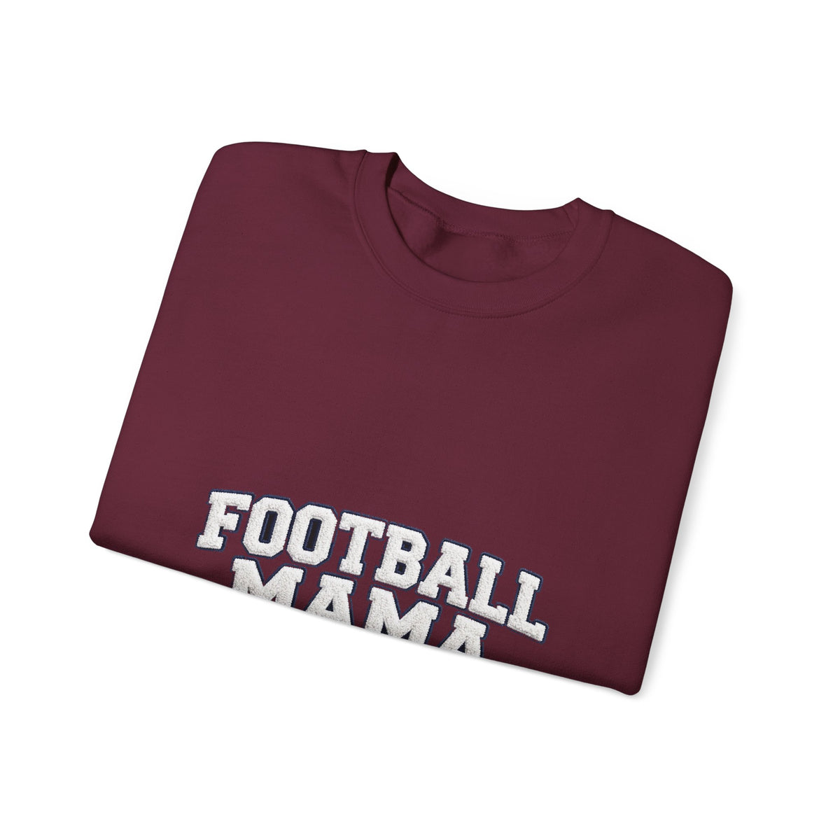 Football Mama Sweatshirt – Game Day Puff Letter Crewneck for Sports Moms