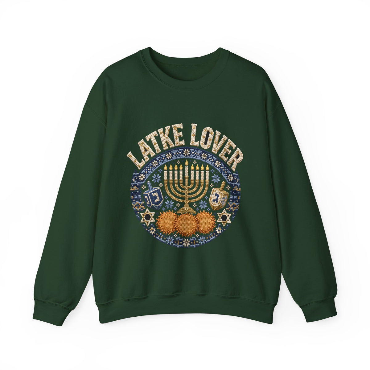 Latke Lover Hanukkah Sweatshirt – Funny Jewish Holiday Crewneck