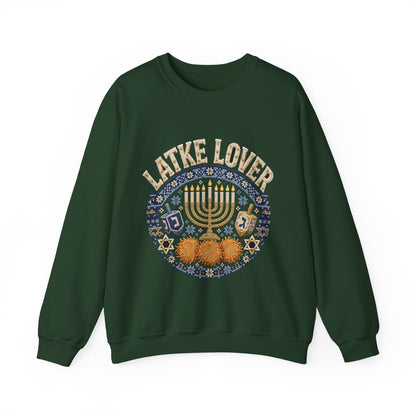 Latke Lover Hanukkah Sweatshirt – Funny Jewish Holiday Crewneck