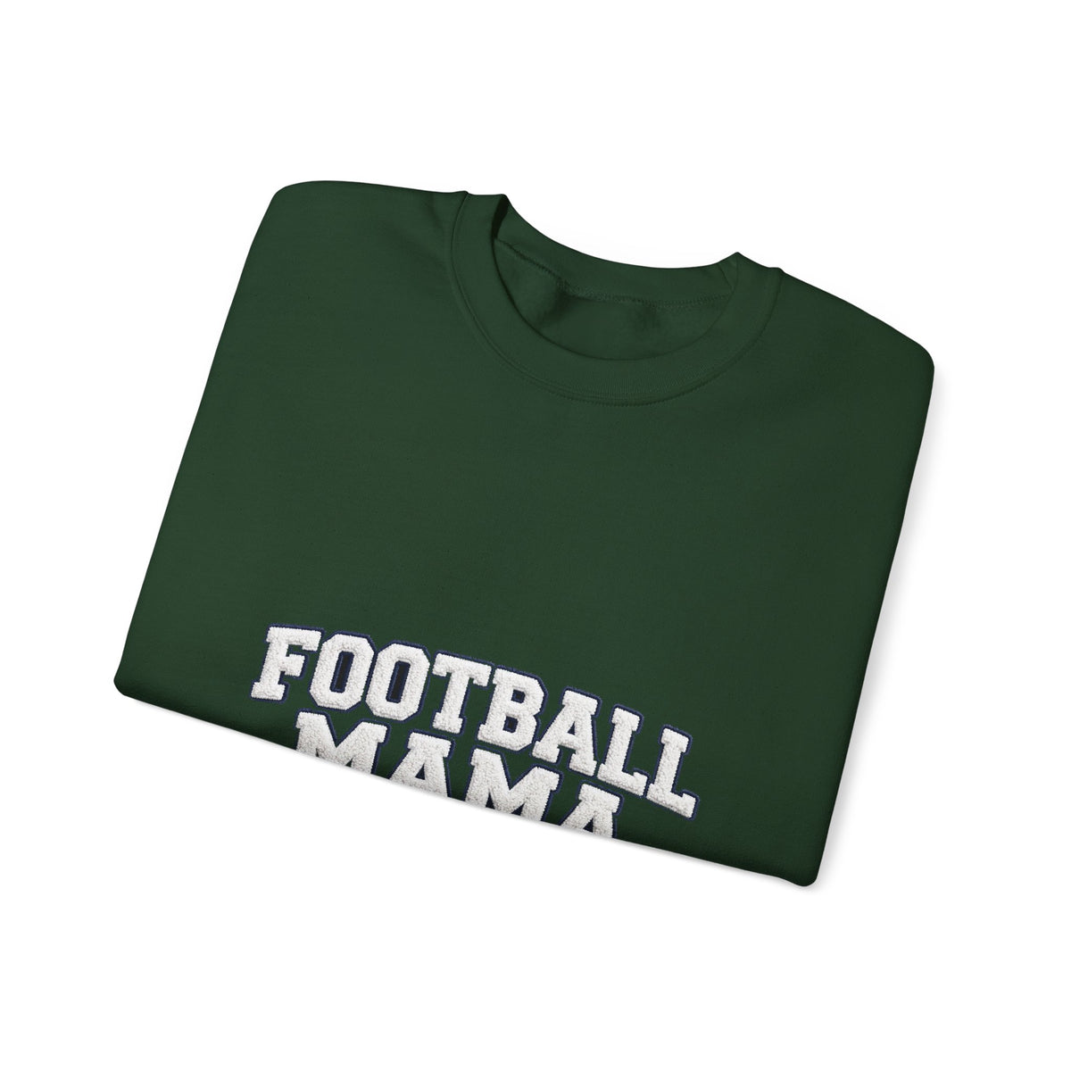 Football Mama Sweatshirt – Game Day Puff Letter Crewneck for Sports Moms
