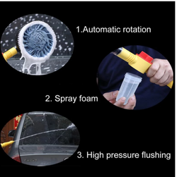 Best Automatic Rotating Car Wash Brush - Telescopic Handle, Long Reach, Portable for Easy Cleaning