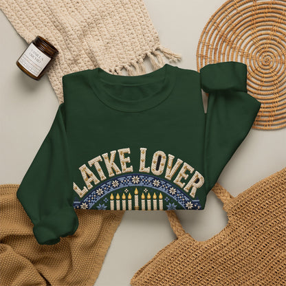 Latke Lover Hanukkah Sweatshirt – Funny Jewish Holiday Crewneck