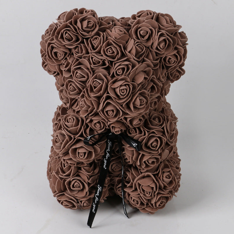 Charm and Love in Every Hug: 25cm Rose Teddy Bear for Valentine's Day