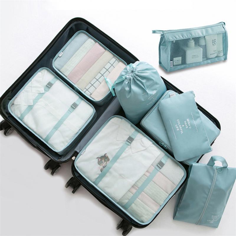 8-Piece Travel Organizer Set: Luggage Dividers for Clothes, Underwear, Shoes, and More