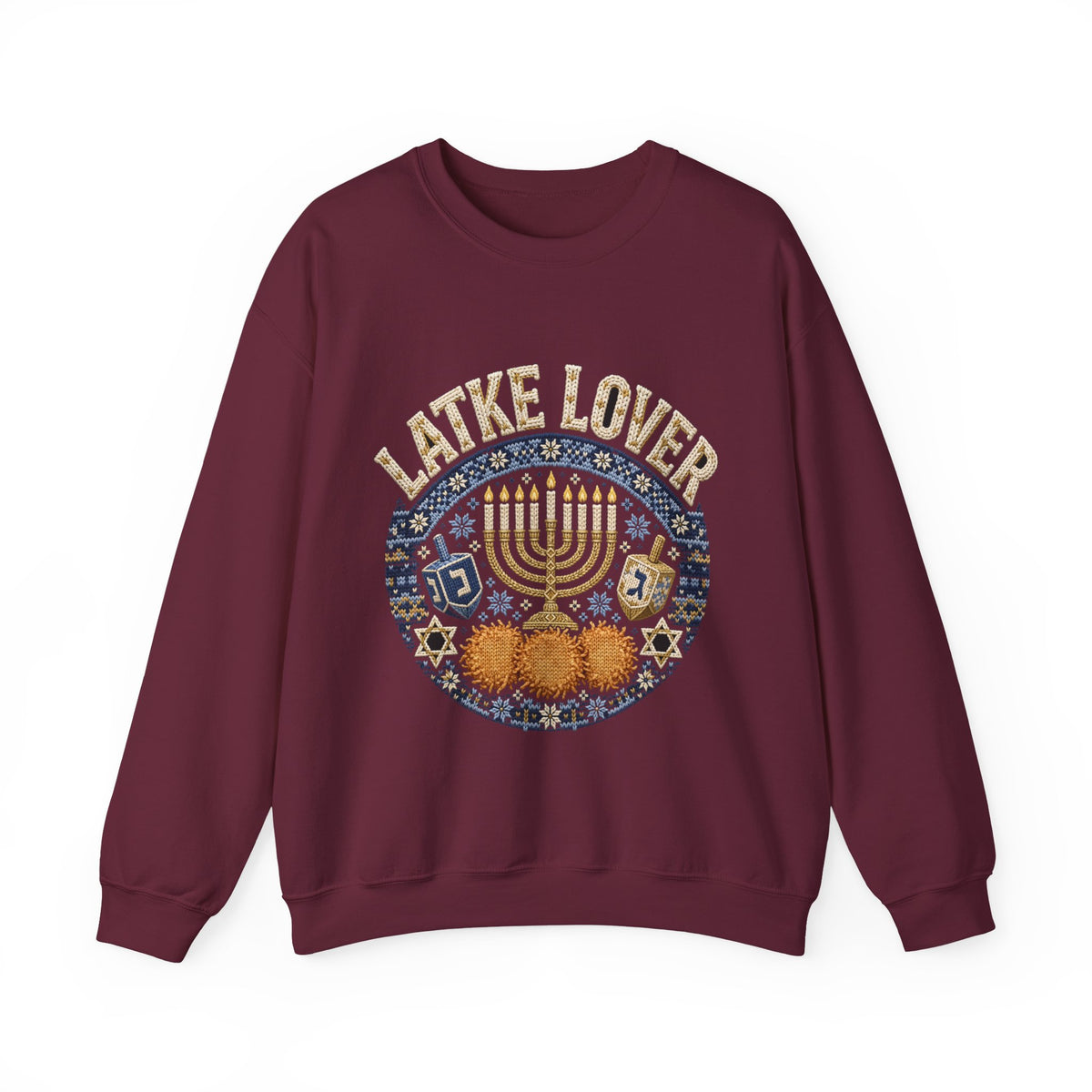 Latke Lover Hanukkah Sweatshirt – Funny Jewish Holiday Crewneck