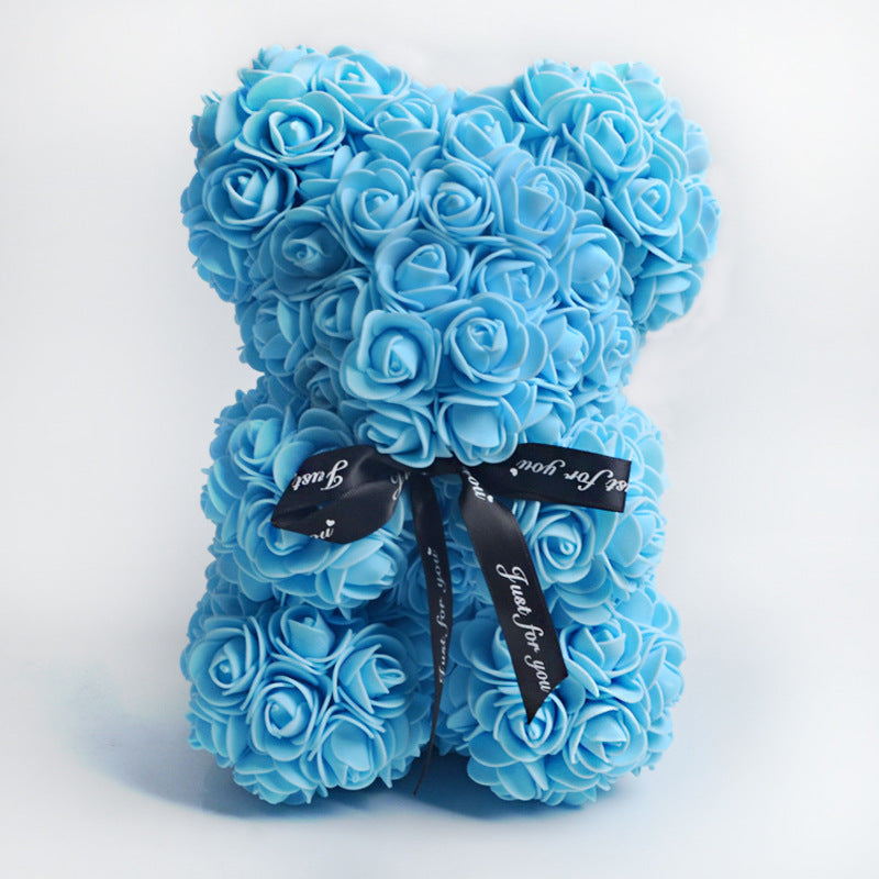 Charm and Love in Every Hug: 25cm Rose Teddy Bear for Valentine's Day