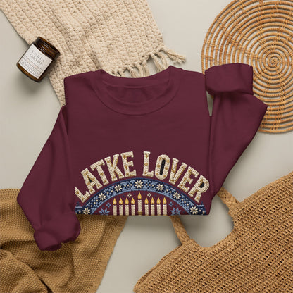 Latke Lover Hanukkah Sweatshirt – Funny Jewish Holiday Crewneck