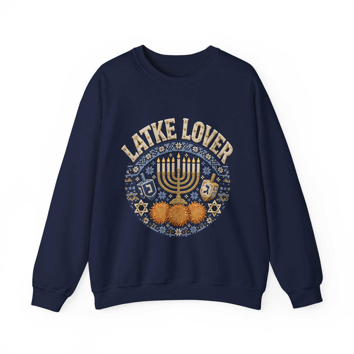 Latke Lover Hanukkah Sweatshirt – Funny Jewish Holiday Crewneck
