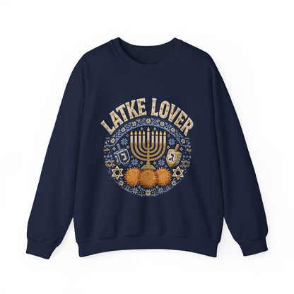 Latke Lover Hanukkah Sweatshirt – Funny Jewish Holiday Crewneck