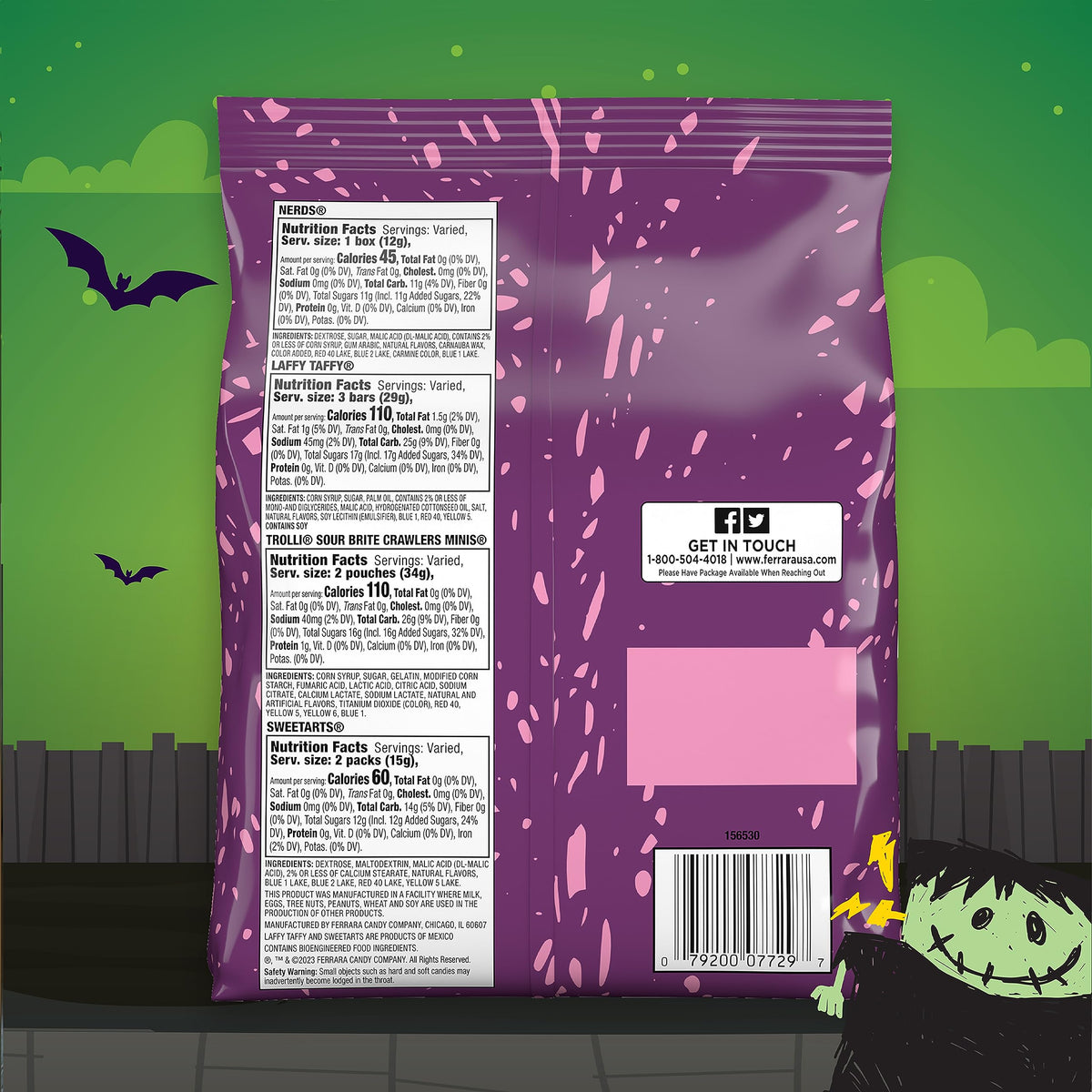 back of bag with nutrition facts