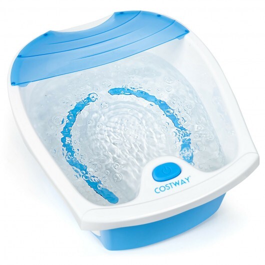 Foot Spa Bath with Bubble Massage Color: Blue