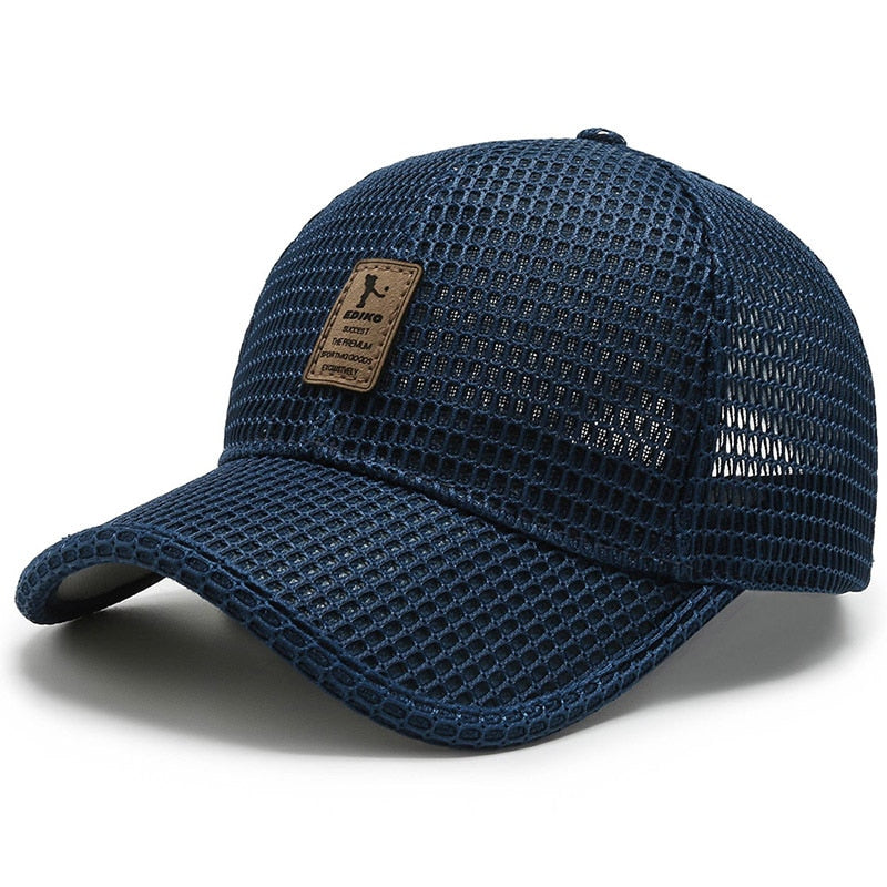 Summer Mesh Baseball Cap for Men and Women: Trucker-Style Mesh Hat for Outdoor Sports and Running