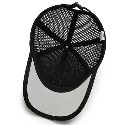 Summer Mesh Baseball Cap for Men and Women: Trucker-Style Mesh Hat for Outdoor Sports and Running