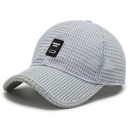 Summer Mesh Baseball Cap for Men and Women: Trucker-Style Mesh Hat for Outdoor Sports and Running