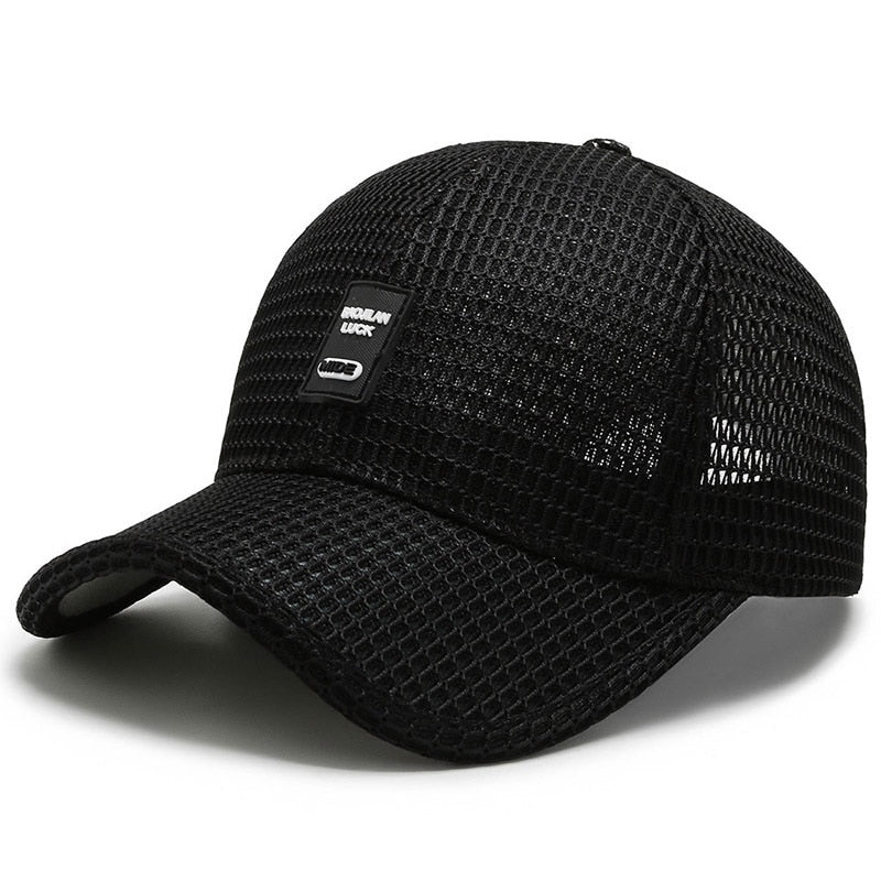 Summer Mesh Baseball Cap for Men and Women: Trucker-Style Mesh Hat for Outdoor Sports and Running