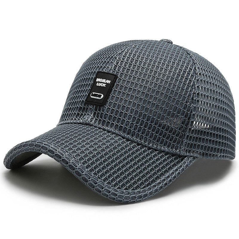 Summer Mesh Baseball Cap for Men and Women: Trucker-Style Mesh Hat for Outdoor Sports and Running