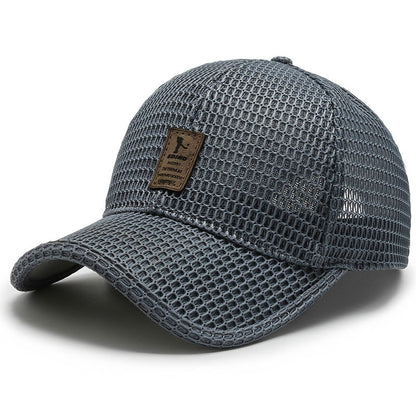 Summer Mesh Baseball Cap for Men and Women: Trucker-Style Mesh Hat for Outdoor Sports and Running