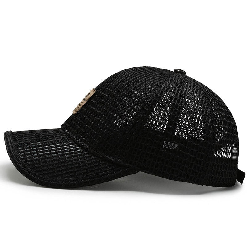 Summer Mesh Baseball Cap for Men and Women: Trucker-Style Mesh Hat for Outdoor Sports and Running