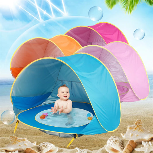 Baby Beach Tent, Baby Pool Tent, UV Protection Infant Sun Shelters Beach Shade Tent, Pop Up Baby Tent for Beach, baby dome