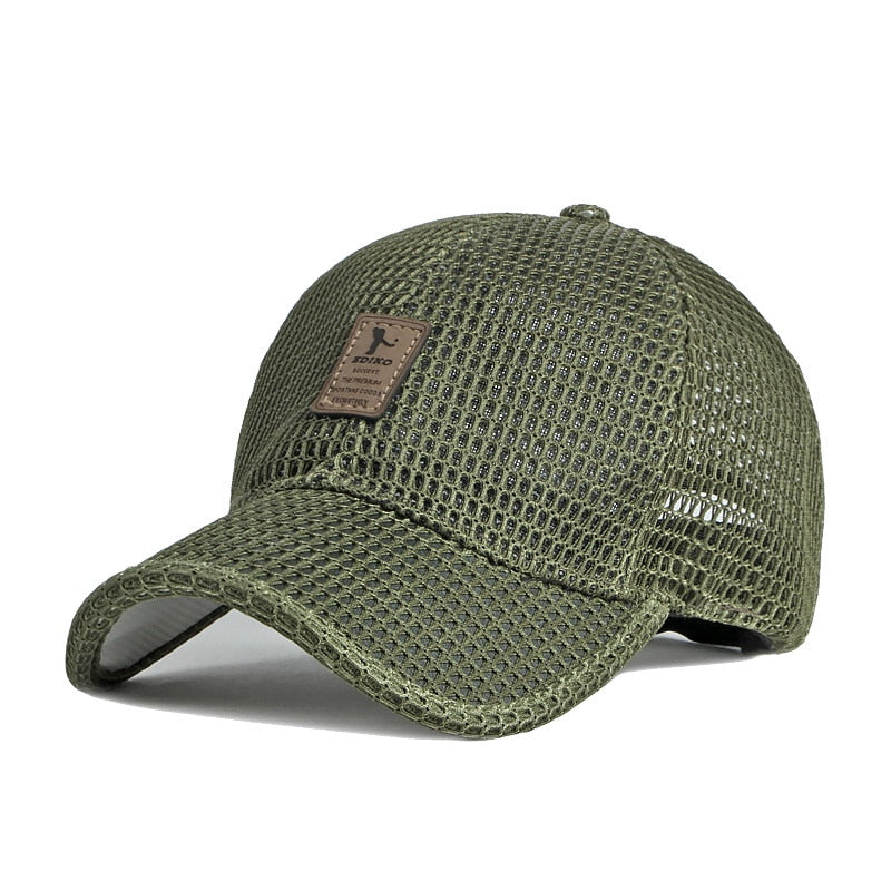 Summer Mesh Baseball Cap for Men and Women: Trucker-Style Mesh Hat for Outdoor Sports and Running