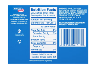 AirHeads Variety Pack — 90 Count, 6 Flavors Including Mystery White