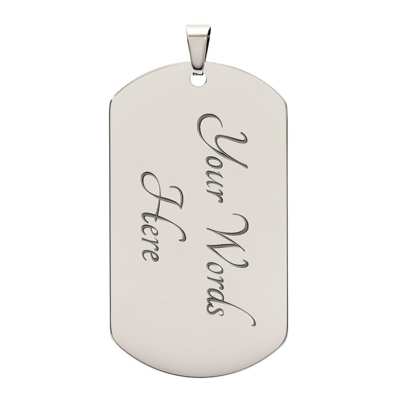 From Daughter to Dad: Father's Day Exclusive - Our Patent Military Necklace