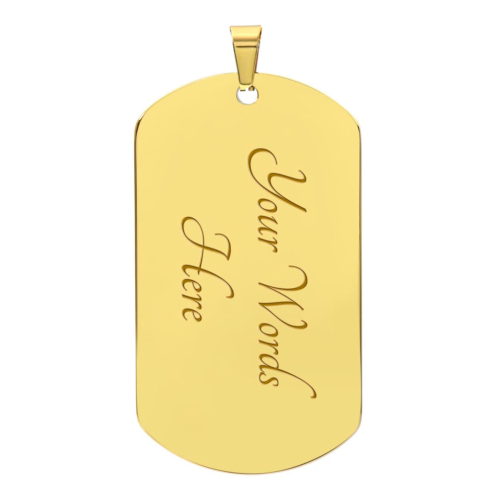 From Daughter to Dad: Father's Day Exclusive - Our Patent Military Necklace