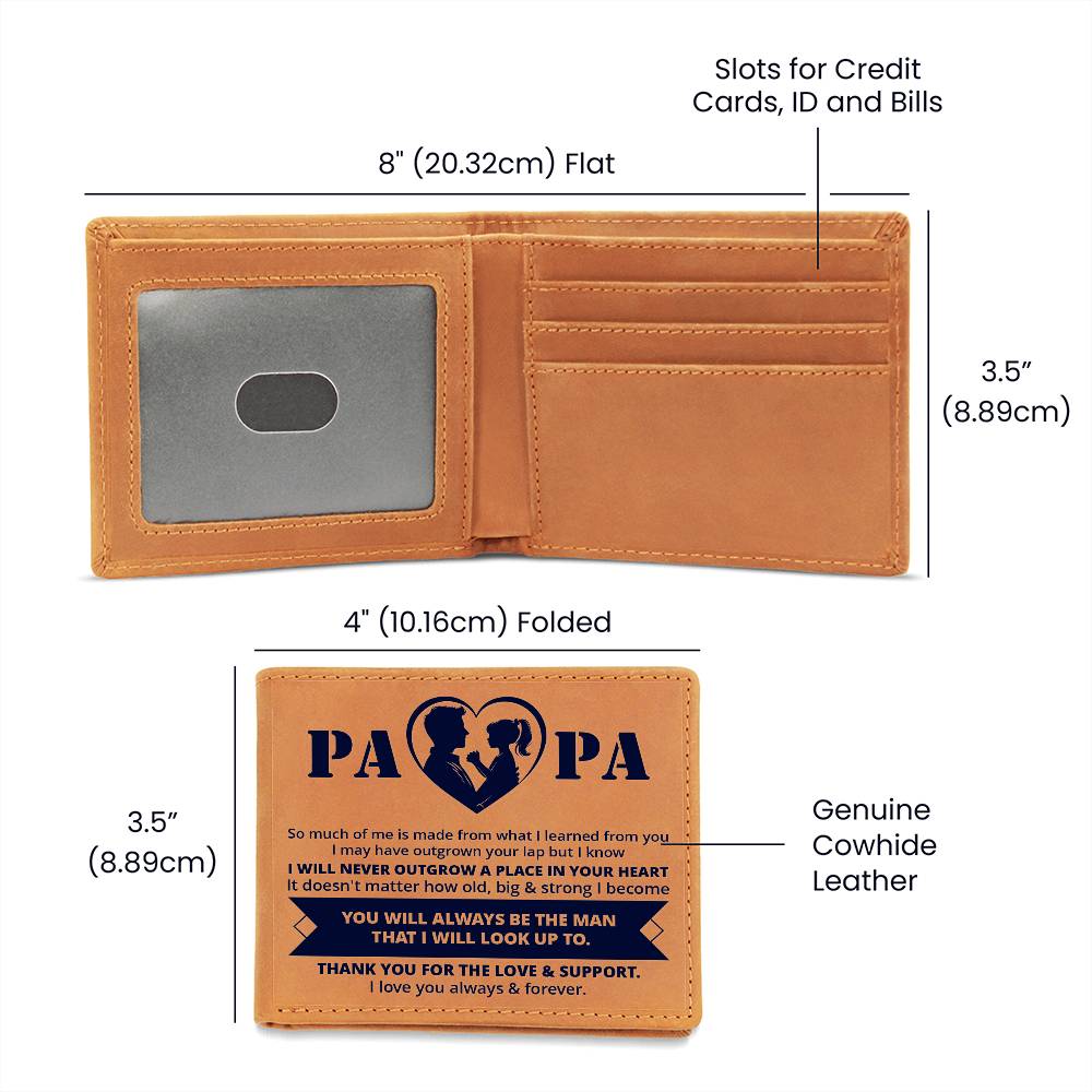 Stylishly Secure: A Father's Day Tribute with our Custom Made Graphic Leather Wallet