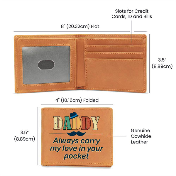 Stylishly Secure: A Father's Day Tribute with our Custom Made Graphic Leather Wallet