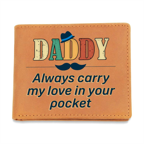 Stylishly Secure: A Father's Day Tribute with our Custom Made Graphic Leather Wallet
